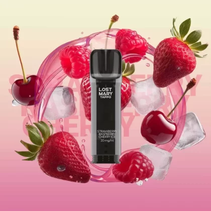 Lost Mary Tappo – Strawberry Raspberry Cherry Ice – Prefilled Liquid Pod – 2er Pack