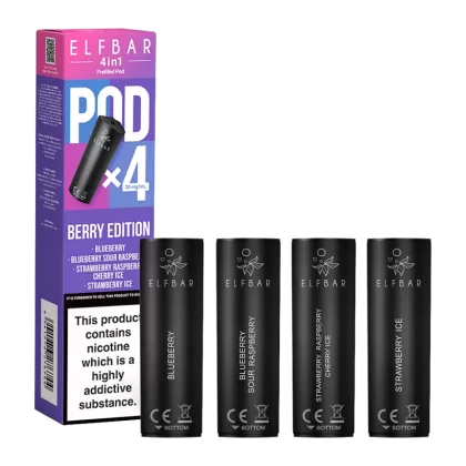 Berry Edition Elfbar 4in1 Pods - 20mg - Vape Product