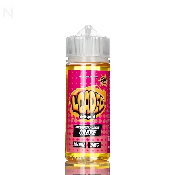 Loaded E-Liquid – Strawberry Creme Crepe – 120mL