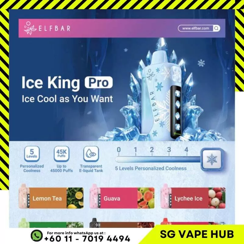 ELFBAR ICE KING 45,000 Puffs - Lemon Lime - Image 2