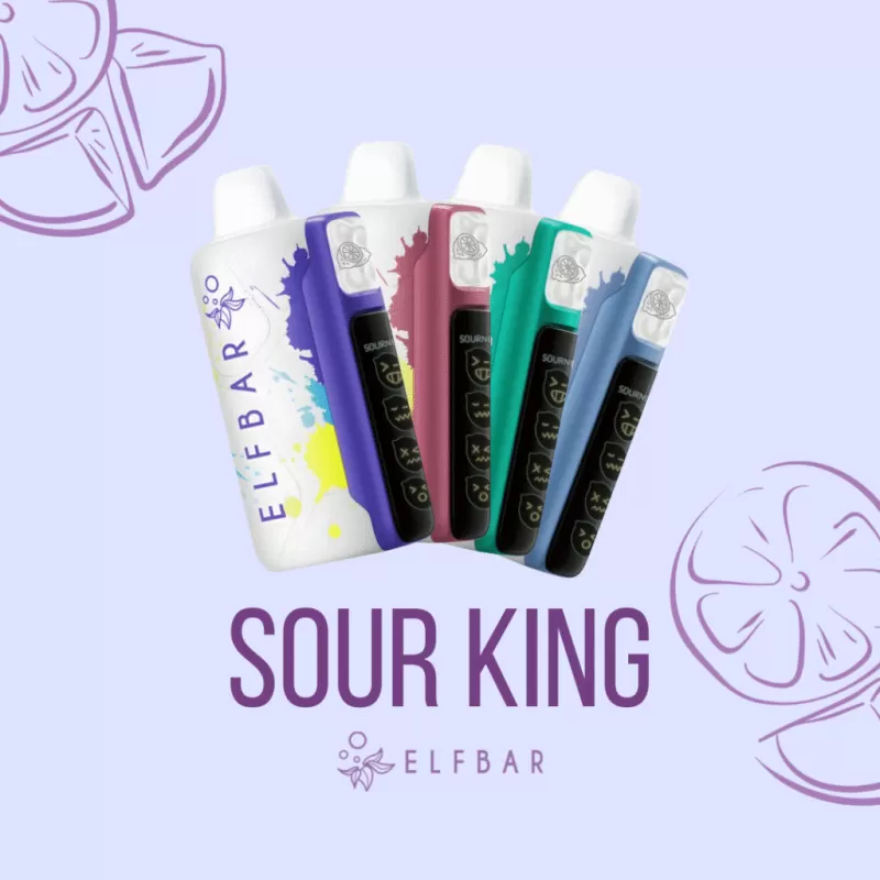 Elf Bar Sour King 30K Rechargeable Disposable Kit (30000 Puffs) - Sour Triple Berry - Image 2