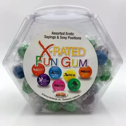 X-Rated Fun Gum – 90 Piece Bowl – Assorted