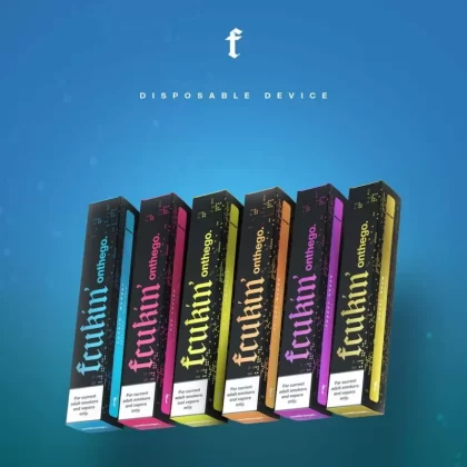 FCUKIN FLAVA ON THE GO 1000 PUFFS DISPOSABLE VAPE POD - Fcukin’ Munkey | Honeydew Bubblegum, Flippy Mango | Mango Yogurt