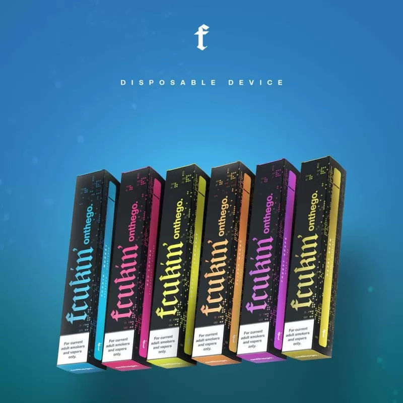 FCUKIN FLAVA ON THE GO 1000 PUFFS DISPOSABLE VAPE POD - Fcukin’ Munkey | Honeydew Bubblegum, Flippy Mango | Mango Yogurt