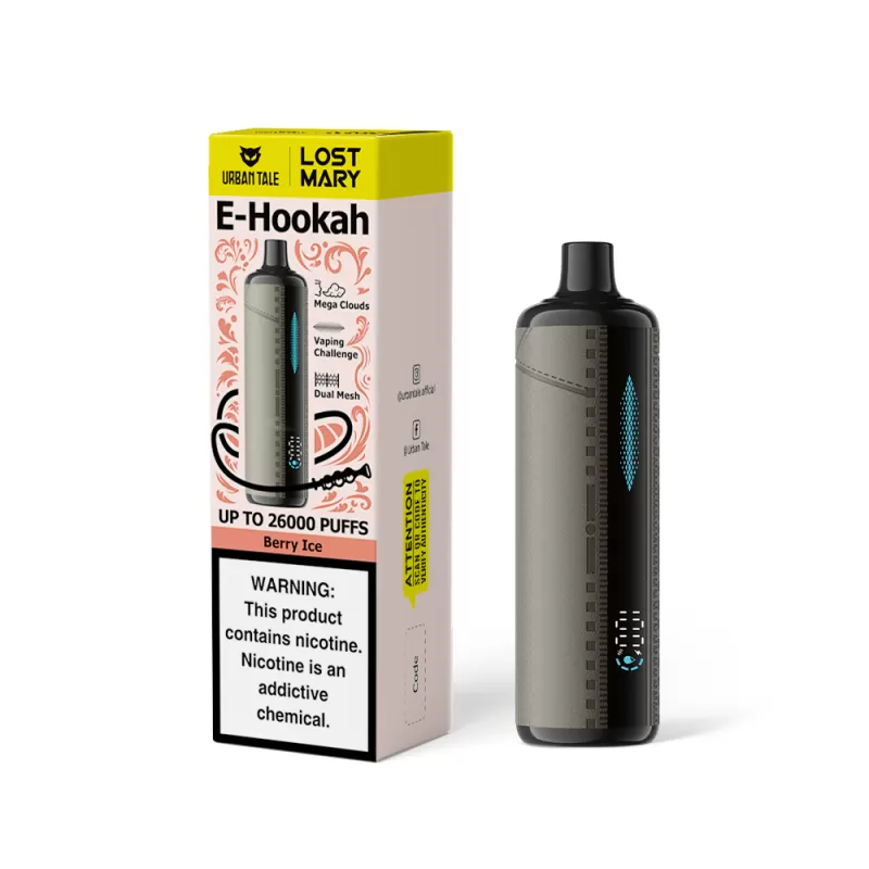 Urban Tale x Lost Mary E-Hookah Disposable Device - 26000 Puffs - Watermelon Ice - Image 2