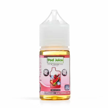Pod Juice PJ5000 – Strawberry Watermelon Ice 30mL Salt Nic - Vape Product, Vape Product