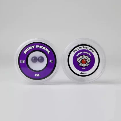 Ruby Pearl Co-Purple Sapphire 2pk : 4mm