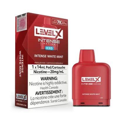 Level X Intense White Mint Ice Pods (7000 Puffs)