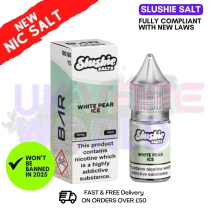Slushie Salts White Pear ICE E Liquid