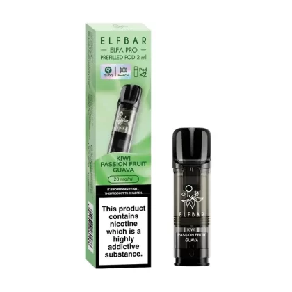 Elf Bar ELFA Pro Kiwi Passion Fruit Guava Pods (2 Pack) - Strength#20mg