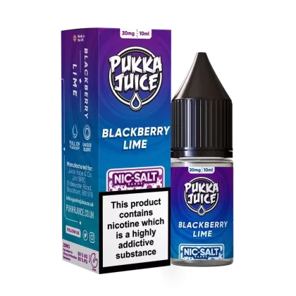 Pukka Juice Nic Salt E-Liquid Blackberry Lime - Nicotine Strength#10mg>20mg (E8E08A)
