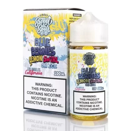 BLUEBERRY LEMON SWIRL ON ICE FINEST SWEET & SOUR 100ML – 3MG - Vape Product