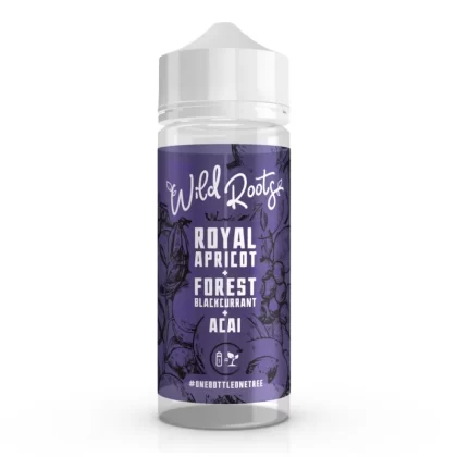 Wild Roots Royal Apricot, Forest Blackcurrant and Acai 100ml E Liquid - 100ml without nicotine, 120ml (3mg nicotine)