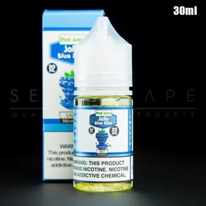 Pod Juice – Bangin Blue Razz/Jolly Blue Razz Nic Salt 30ml