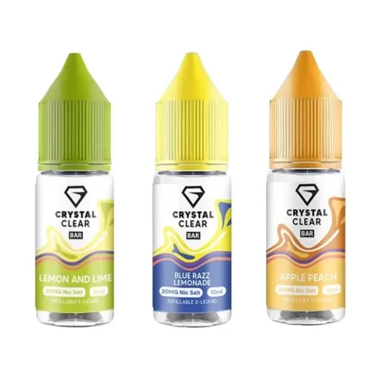 Crystal Clear Nic Salt E-Liquid - Box of 10 - Passionfruit Orange Guava / 10mg