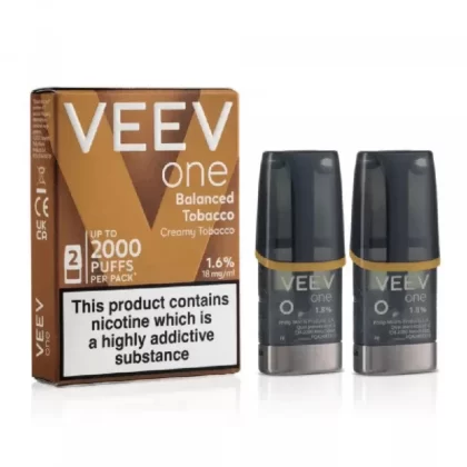 VEEV ONE Balanced Tobacco Pods (2 Pack) - Nicotine Strength#20mg (E6242C)