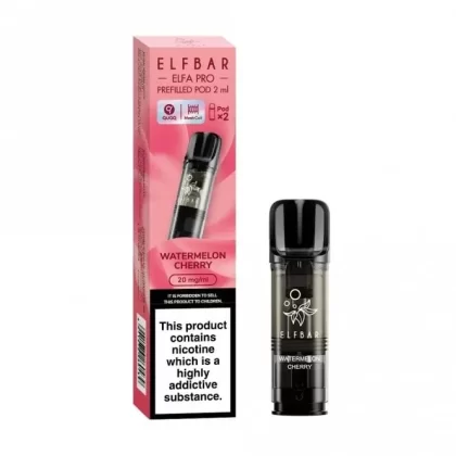 Elf Bar Elfa Watermelon Cherry Nic Salt E Liquid Pods – Elfa PRO Series (2 x 2ml)