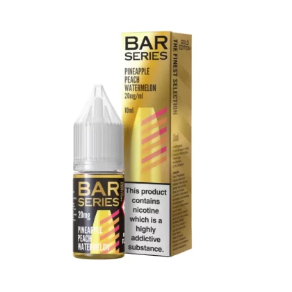Bar Series Pineapple Peach Watermelon Gold Salts 5mg Nicotine E-Liquid - Vape Product, Vape Product