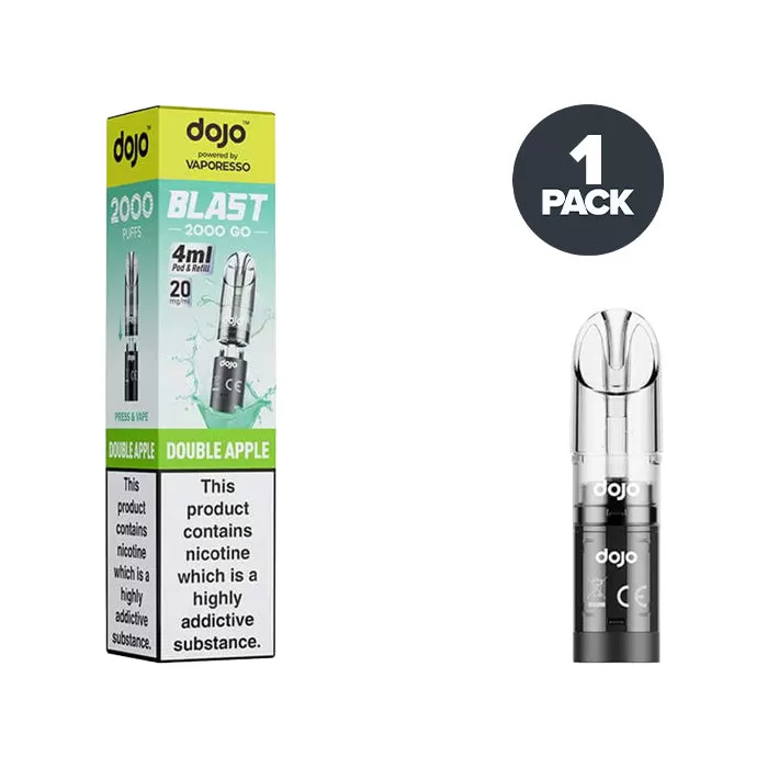 Double Apple Vaporesso Dojo Blast 2000 Go Pre-filled Pods