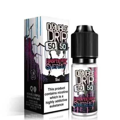 Double Drip Raspberry Sherbet E Liquid – 50/50 Series (10ml)
