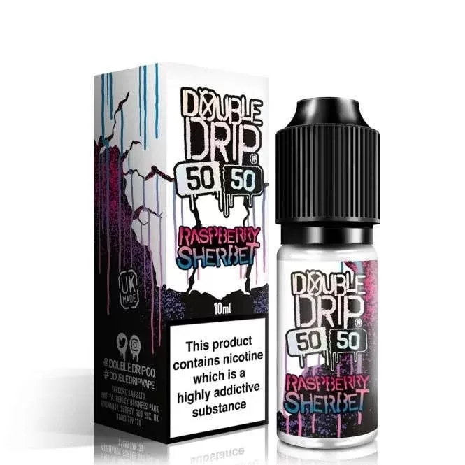 Double Drip Raspberry Sherbet E Liquid – 50/50 Series (10ml)