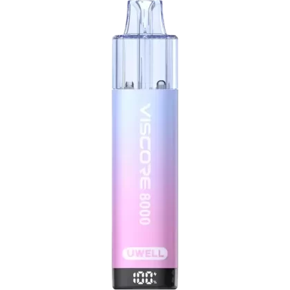 Uwell VISCORE 8000 Prefilled Vape Kit - Flavour#Blue Razz Lemonade>Blueberry Sour Raspberry>Cherry Cola>Cherry Ice>Lemon & Lime>Milky Strawberry>Pineapple Ice>Pink Lemonade>Watermelon Ice>Wa