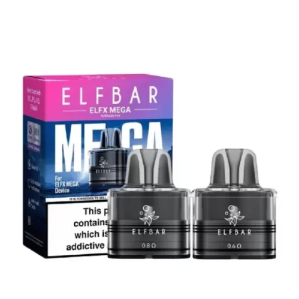 Elf Bar ELFX Mega Replacement Pods - Resistance#0.6 ohm>0.8 ohm