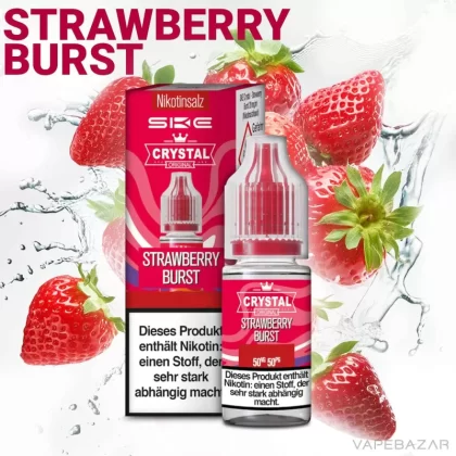 SKE Crystal Liquid – Strawberry Burst - 20mg/ml, 10mg/ml; Erdbeere