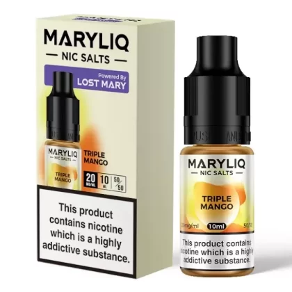 TRIPLE MANGO NIC SALT E LIQUID BY MARYLIQ