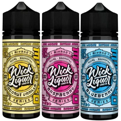 Wick Liquor E-Liquid Miyako Yoghurt 100ml Shortfill - Raspberry