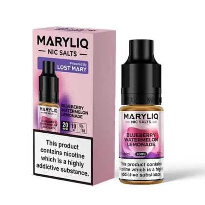 Blueberry Watermelon Lemonade Nic Salt E-Liquid by Lost Mary Maryliq (10ml) - 10mg