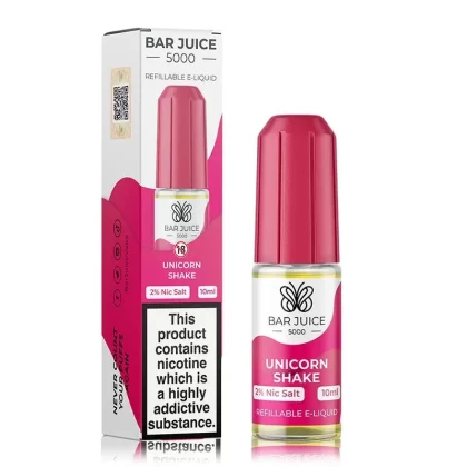 Unicorn Shake By Bar Juice 5000 Salt 10ml - Nicotine Strength#10mg (Salt)>20mg (Salt) (D8CBEA)