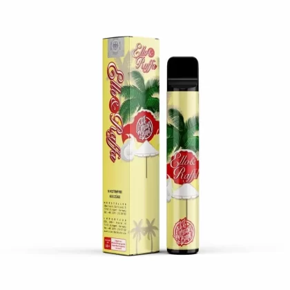 187 Vape Nikotinfrei – 025 Ello & Raffa - Kokosnuss / Mandeln / 187 Strassenbande / Nikotinfrei / 500 mAh / Propylenglykol / Aromastoffe / Glycerin / ca. 600