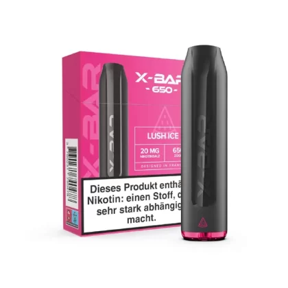 X-BAR Mini – Lush Ice - 500 mAh / Propylenglykol / Aromastoffe / Glycerin / Nikotin-Benzoat