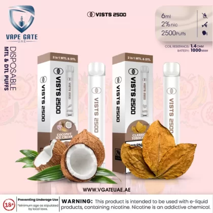 Vists 2500 – Disposable (20MG - MTL & DTL Puffs) - Watermelon Strawberry