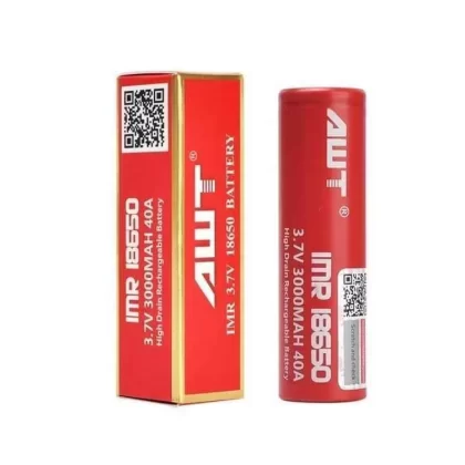AWT Red 18650 3000mAh Battery