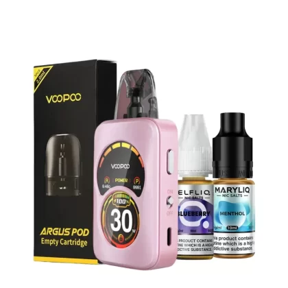 VooPoo Argus A Pod Kit Bundle - Choose#Crystal Pink>Phantom Black>Phantom Red>Phantom Purple>Pearl White>Storm Silver>Azure Blue