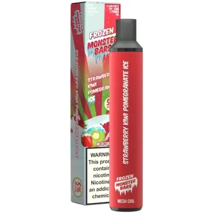 Monster Bars Disposable 5% [3500 puffs] – Strawberry Kiwi Pomegranate Ice