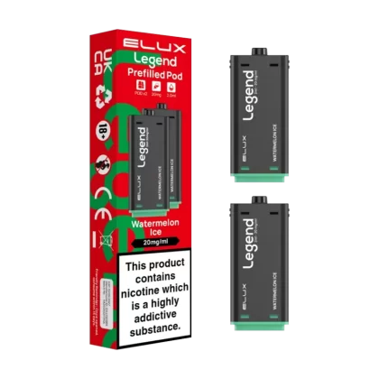 Watermelon Ice Elux Legend 1500 Pods - Vapeshop Co