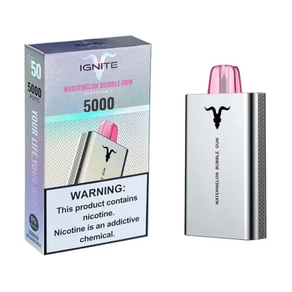IGNITE V50 Disposable Vape 5000 Puffs - Up to 5,000 puffs; 500mAh