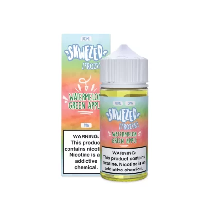 SKWEZED - Frozen Watermelon Green Apple (Sour Summer Splash) - 100ML E-Liquid - 3MG