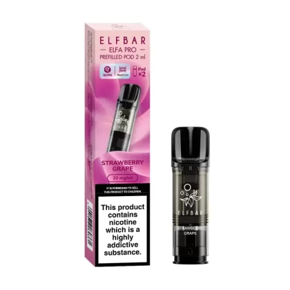 Elf Bar ELFA Pro Strawberry Grape Pods (2 Pack) - Strength#20mg (083738)