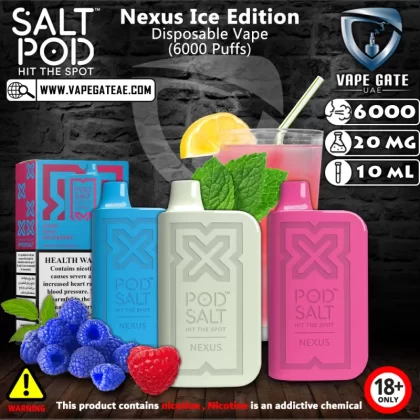 Nexus Ice Edition Disposable Vape (6000 Puffs) - Icy Mint / 20 mg