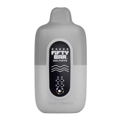 Gold Tobacco Fifty Bar 20K (Silver Series) - Consumer; Vape Product; 5 Pack, Single