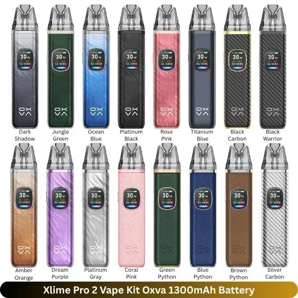 Oxva Xlim Pro 2 Pod Vape Kit Battery 1300mAh (Built-in)