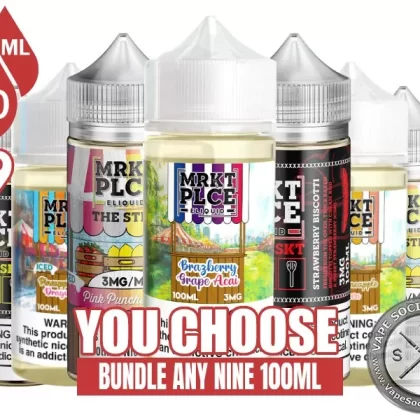 MRKT PLCE Vape Juice Bundle 9x100ml (900ml)