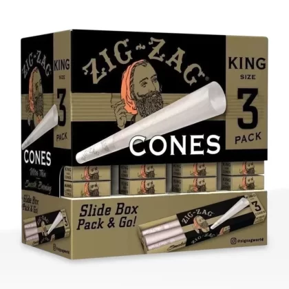 Zig-Zag® | Pre-Rolled Cones King Size | 109mm – Classic White – 36 Count