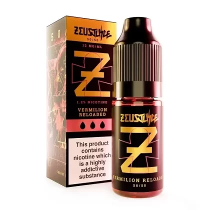 Zeus Juice Vermilion Reloaded E Liquid – 50/50 Series (10ml)