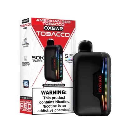 Oxbar Astro Maze 50000 Puffs Disposable Vape 50K - American Tobacco Red