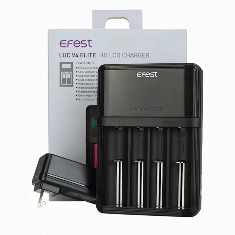 Efest LUC V4 Elite 4-Bay Universal Li-ion Charger with LCD - Image 2